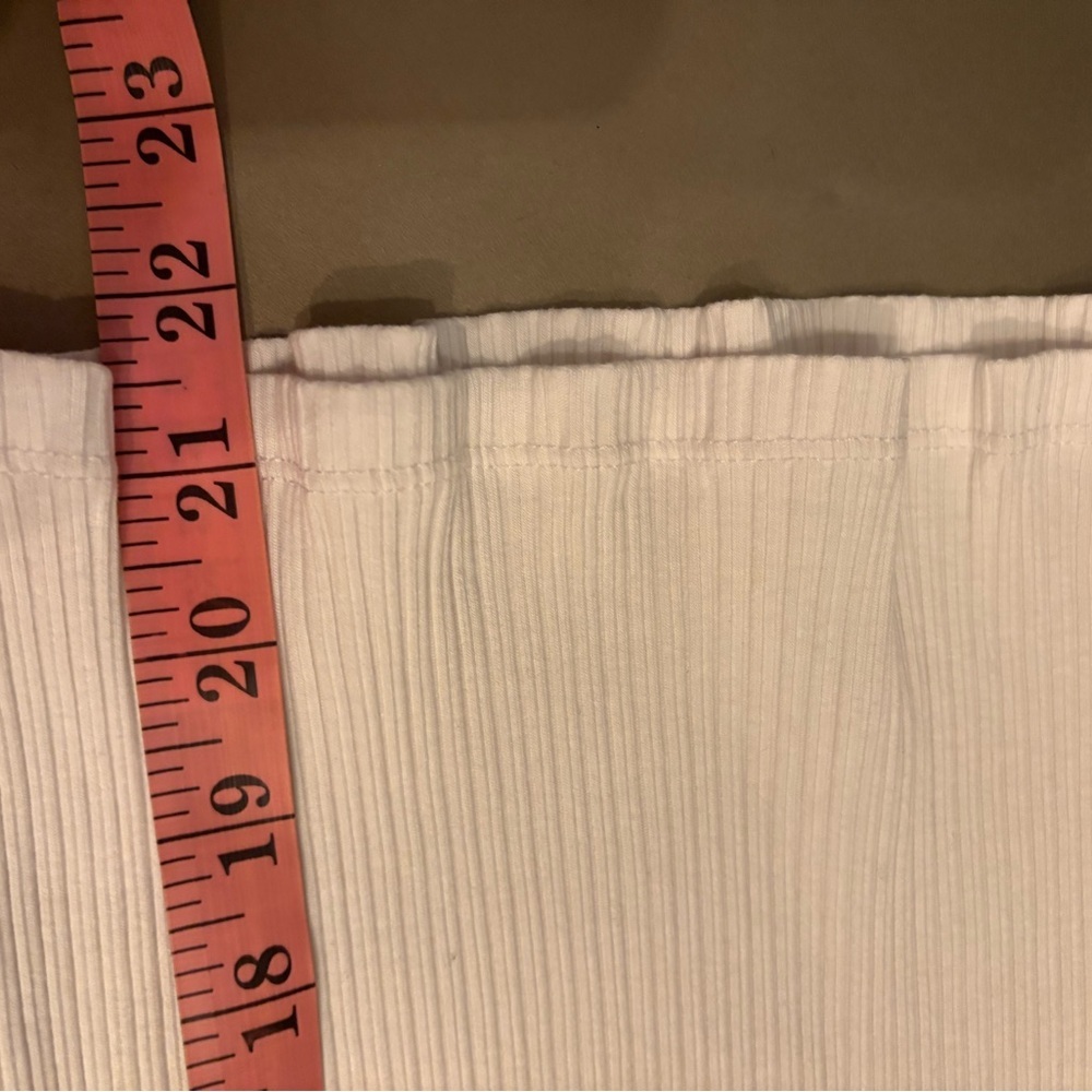 ZARA White Sleeveless Ribbed Camisole/ Tank - Picture 4 of 4